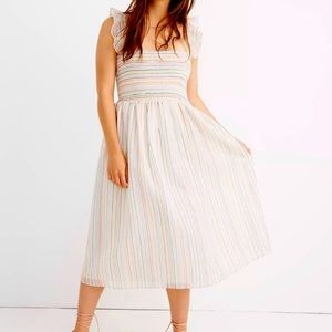 Madewell Ruffle Strap Smock Dress